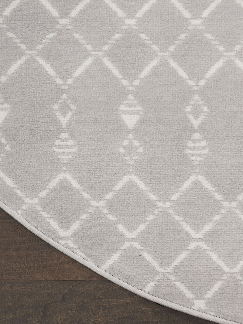 Whimsicle WHS02 Gray 5' x Round Rug