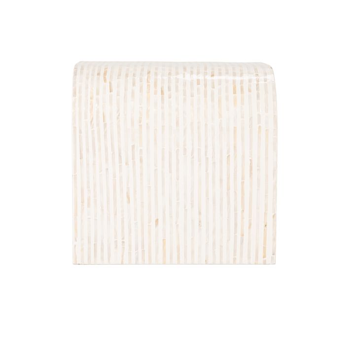 Mother of Pearl Waterfall End Table