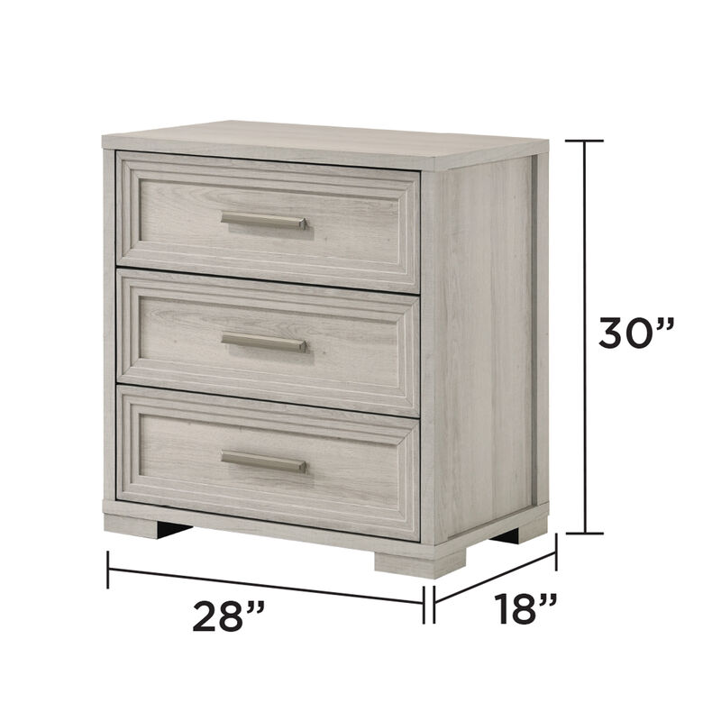 Tavressiq 3-Drawer Nightstand image number 2