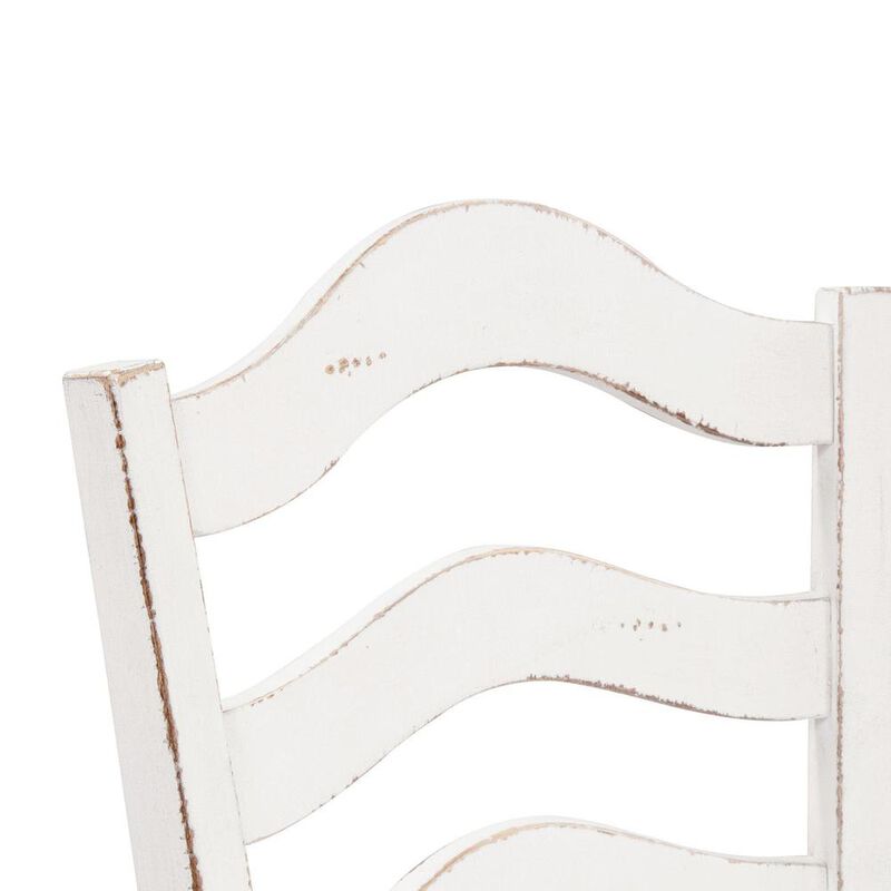 Liberty Furniture Magnolia Manor Ladder Back Counter Chair (RTA) in Antique White image number 5
