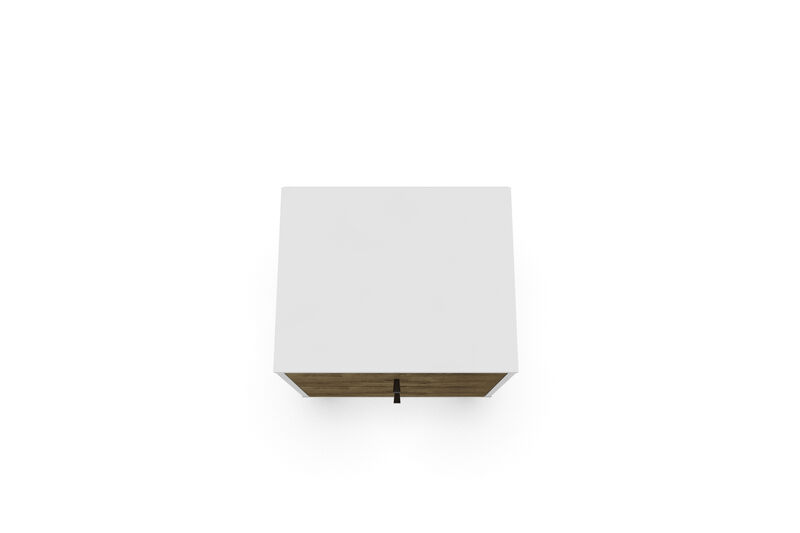 Liberty 2.0 Nightstand in White and Brown