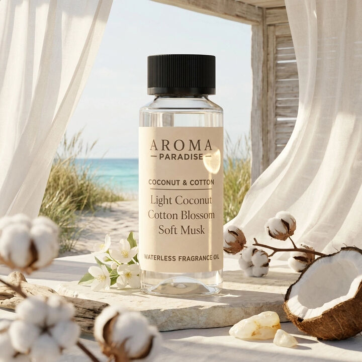 Coconut and Cotton Waterless Fragrance Oil for Cold-Air Diffusers