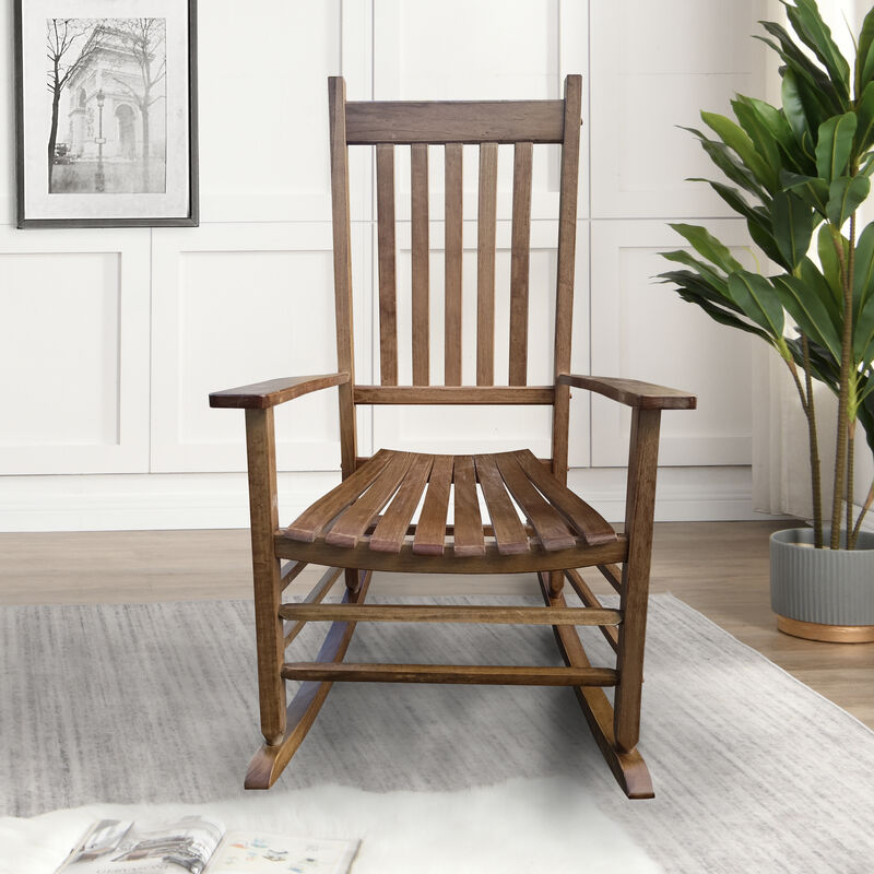 Streamdale Balcony Porch Adult Rocking Chair Brown
