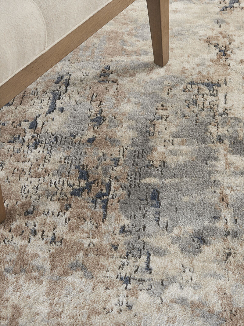 Quarry QUA01 Beige/Gray 7&rsquo;10&rdquo; x Round Rug image number 7