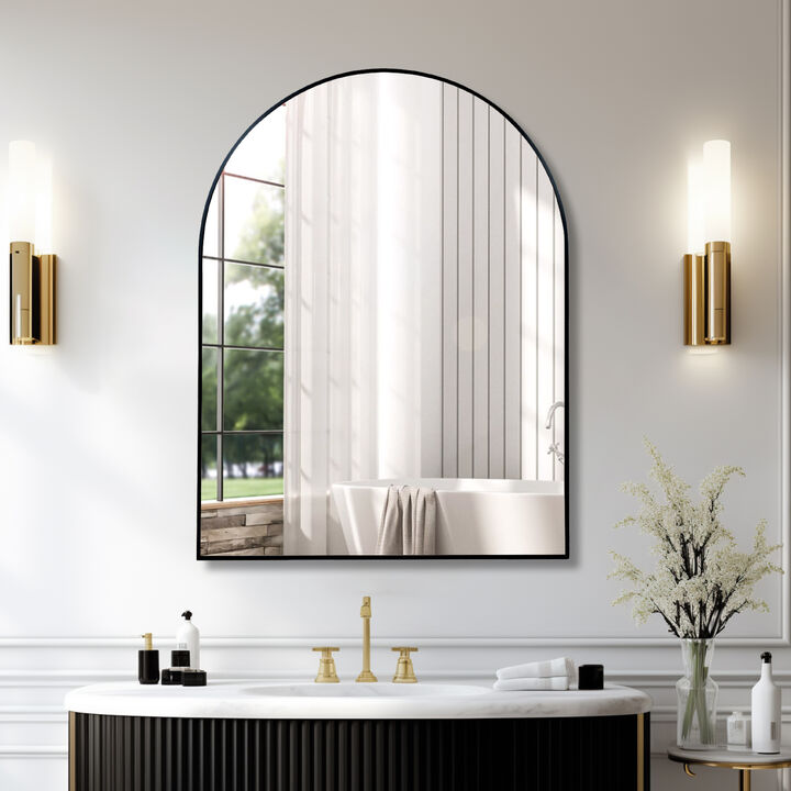 ELEMENT ACE Elegant Arched Wall Mirror Framed in Metal