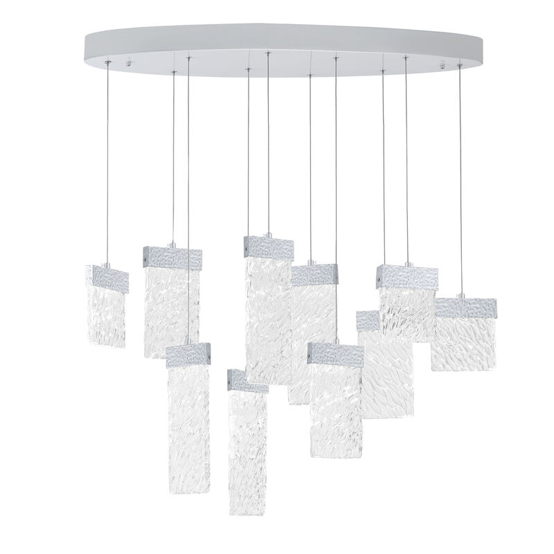 Carolina LED Chandelier With Pewter Finish