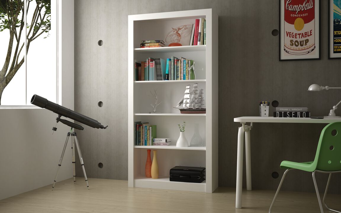 Olinda White Bookcase