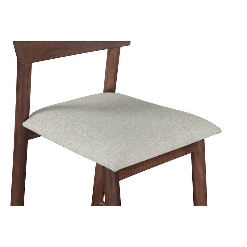 World Interiors Hampton Upholstered Counter Chair in Walnut