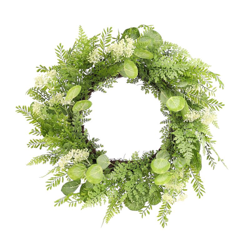 Mixed Foliage Wreath for Seasonal, Rustic, or Natural Home Décor