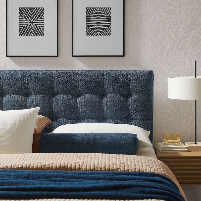 Lily Upholstered Queen Size Headboard image number 7