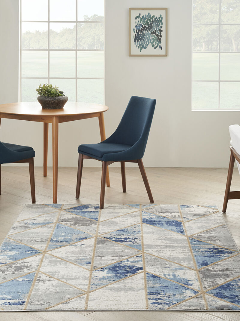 Elation ETN12 Gray/Multicolor 4' x 6' Rug