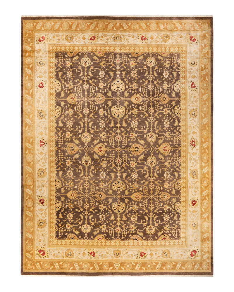 Mogul, One-of-a-Kind Hand-Knotted Area Rug  - Brown, 9' 1" x 12' 0"