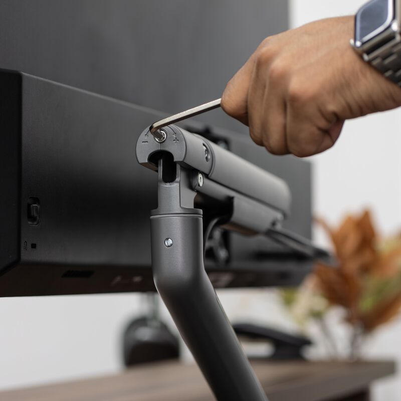 Desky Single Slim Aluminium Monitor Arm image number 5