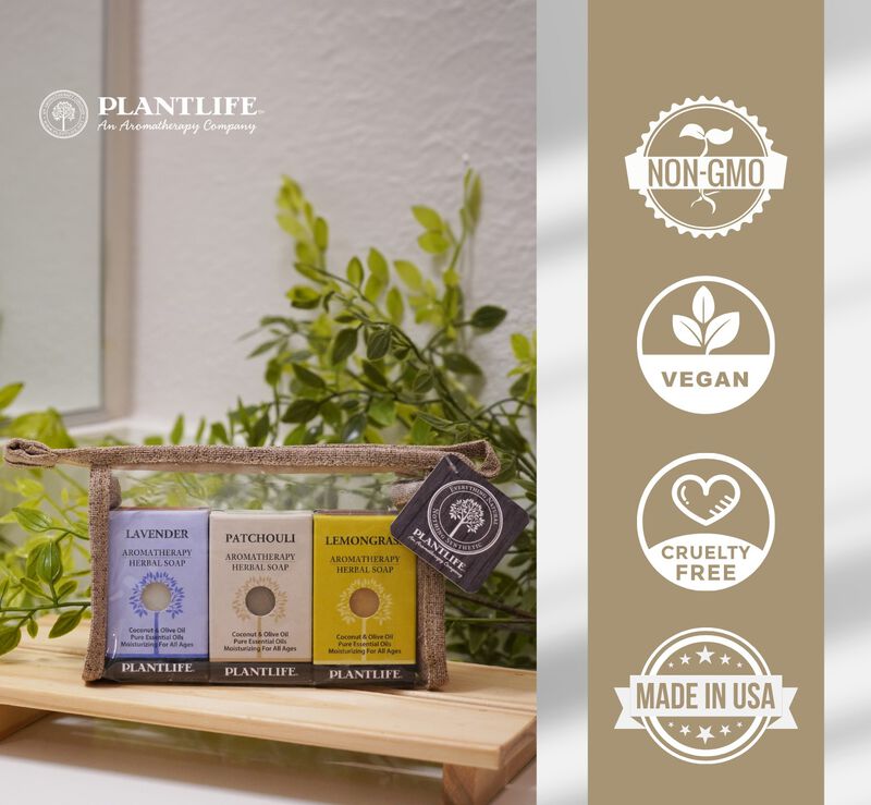 Plantlife Gift Set Herbal Soap Sampler image number 6