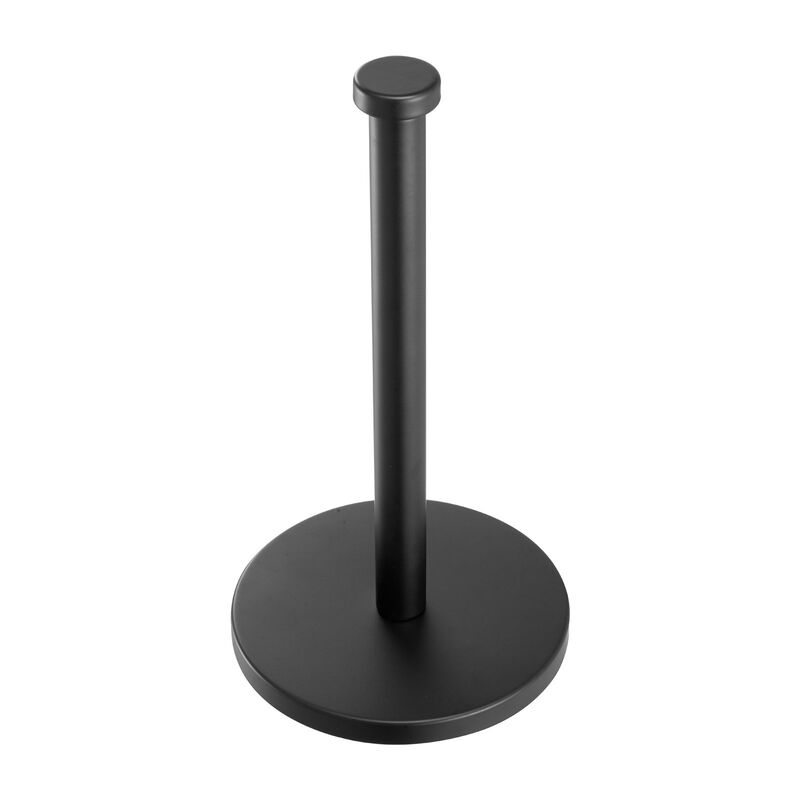 Stainless Steel Countertop Paper Towel Holder with Weighted Base and Suction Cups image number 4