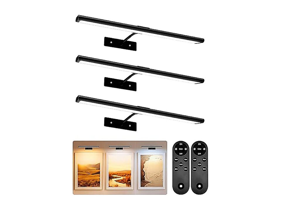 Light Wall Built In 4800mAh Rechargeable Wireless Battery Lights 16 Inch Remote