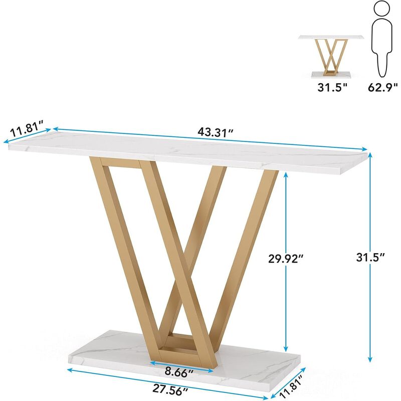 Tribesigns Modern Wood Console Table image number 4