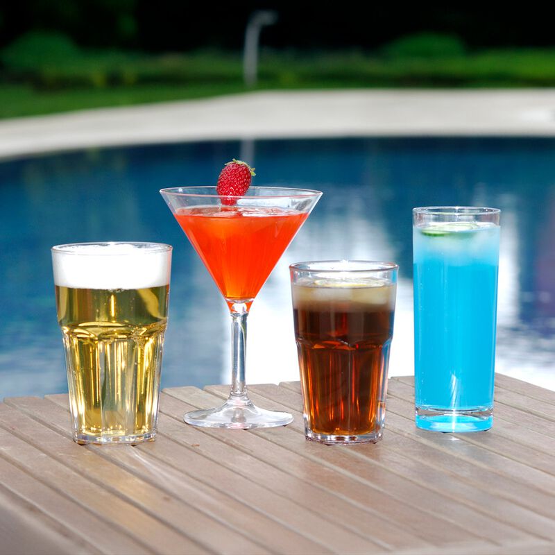 Polycarbonate Drinkware 9 oz. Round Clear Polycarbonate Martini (Set of 12) image number 1