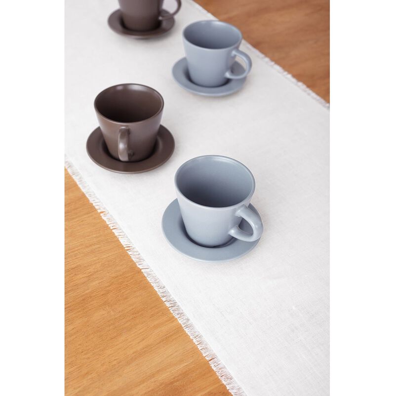 Solino Home 100% Pure Linen Table Runner - Fringe