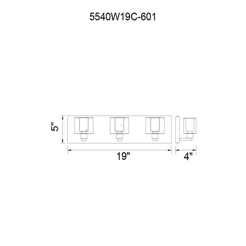 CWI Lighting Tina 3 Light Wall Sconce With Chrome Finish
