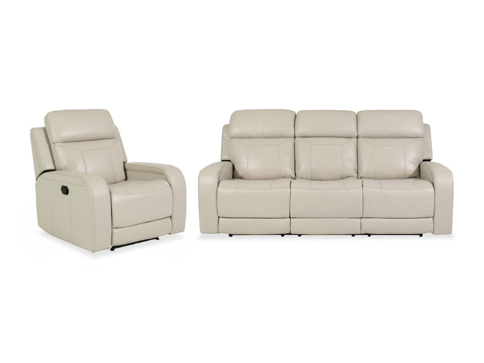 Kona Immersive Audio Power 2-Piece Living Room Set in Ivory