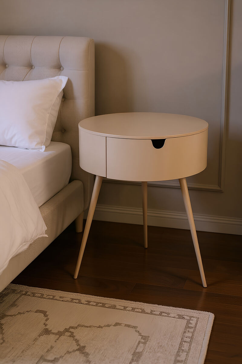 Meridian Furniture Bali Pink Night Stand image number 1