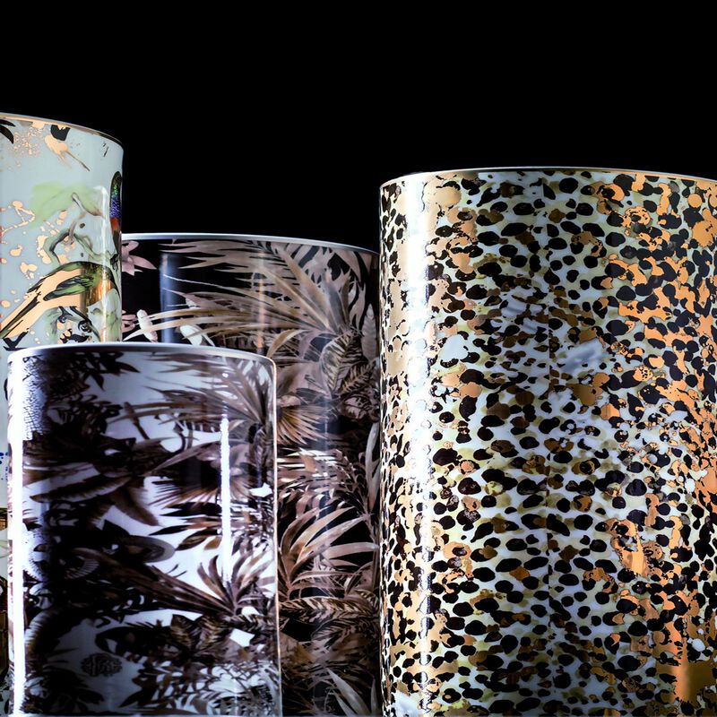 Medium Vase PALAZZO PITTI   diam. 3.75", H 7.75" image number 1
