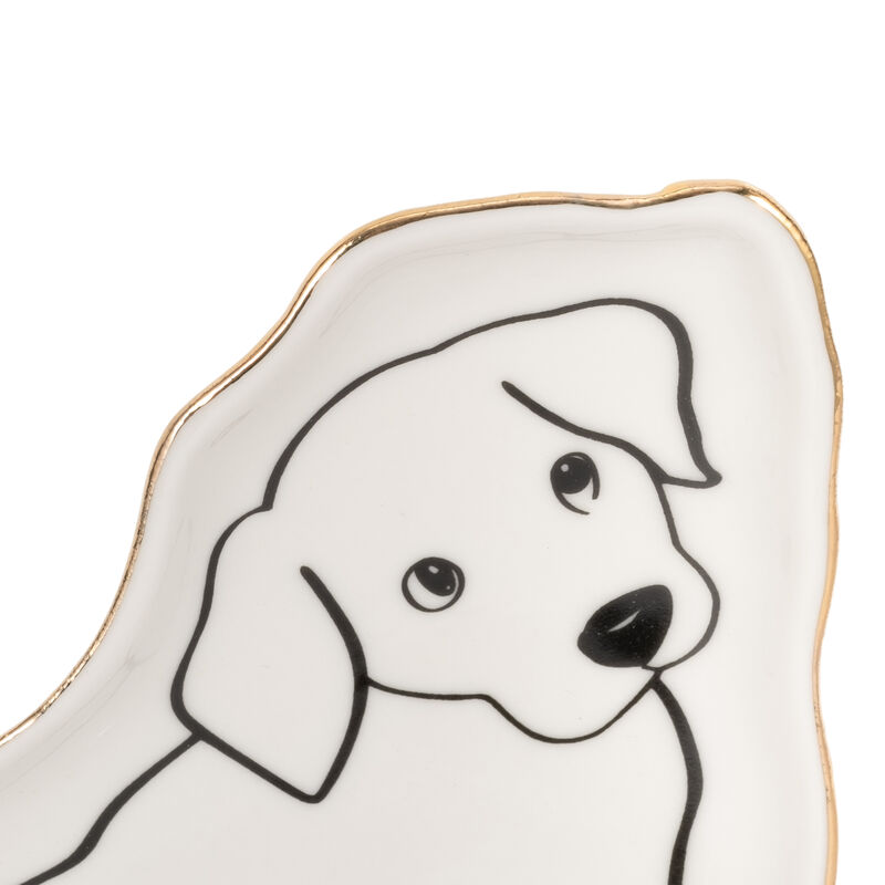 6" Lab Puppy Trinket Tray image number 4