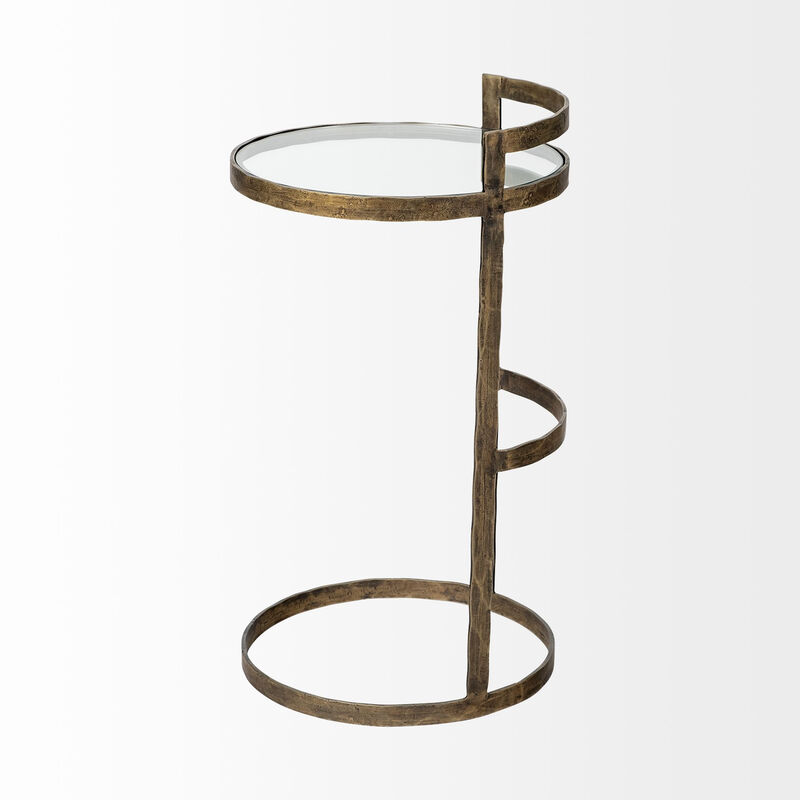 Tempered Glass Round End Table &ndash; Elegant & Durable Design