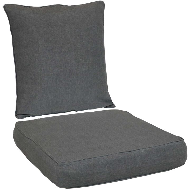 Sunnydaze Indoor/Outdoor Polyester Back and Seat Cushions