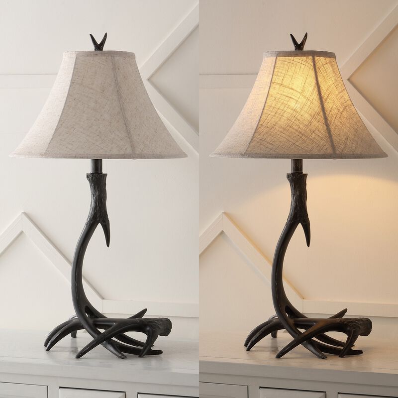 Antler Rustic Resin LED Table Lamp