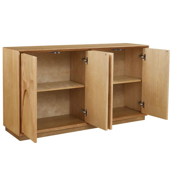Detcus 4-Door Wooden Cabinet