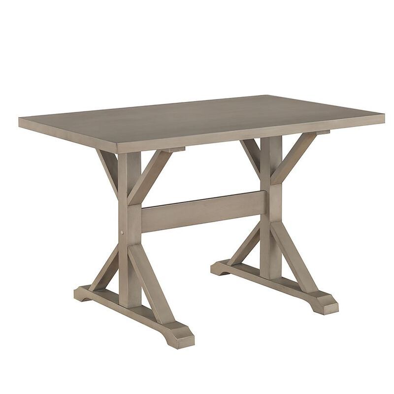 Carolina Living Delano Trestle Desk - Weathered Gray