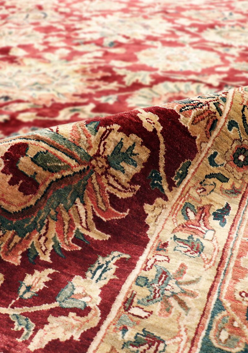 Pasargad Home Crown Jewel Agra Hand-Knotted Lamb's Wool Area Rug-12' 4" X 15' 6" image number 3