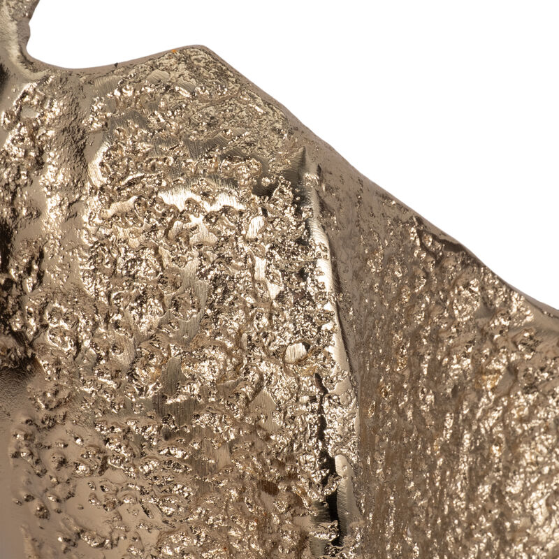13" Organic Edge Metal Vase image number 4