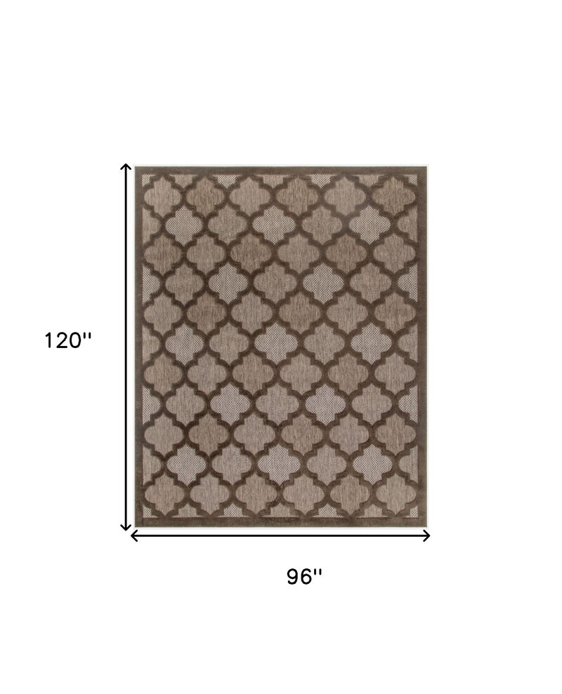 HomeRoots Trellis Indoor Outdoor Area Rug image number 4