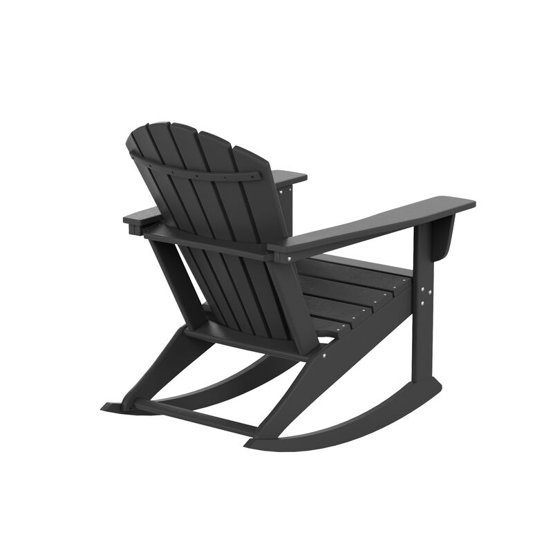 WestinTrends Outdoor Patio Adirondack Rocking Chair
