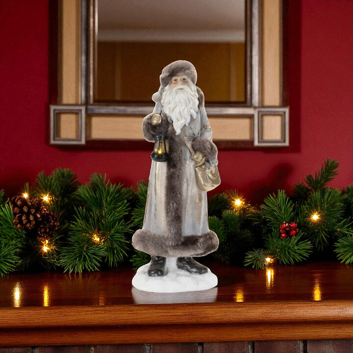 Hooded Santa Statue for Christmas Tabletop, Mantel, or Entryway Display