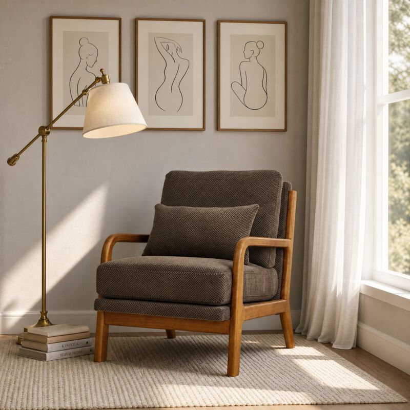 Zitrig Wooden Lounge Chair image number 3