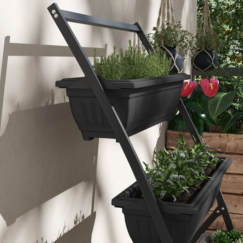 Hivvago 4-Tier Vertical Raised Garden Planter image number 7