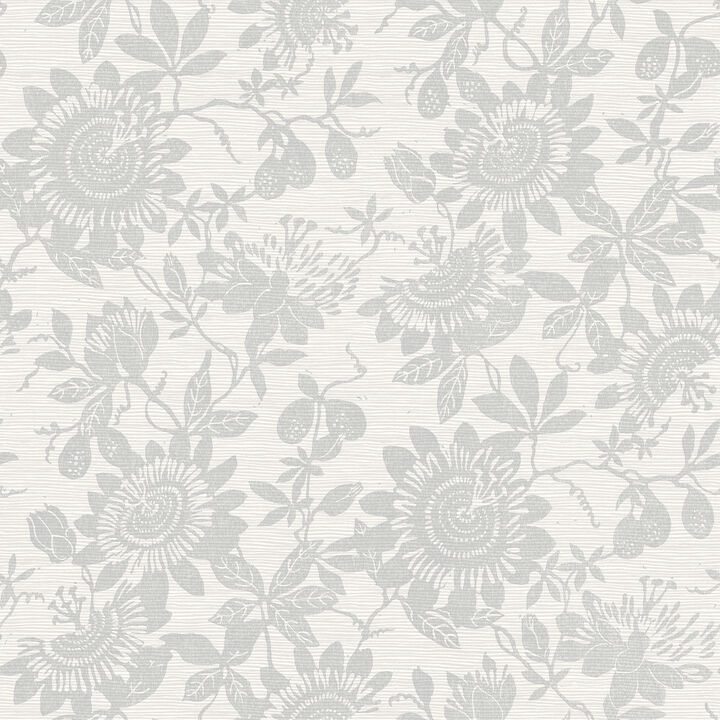 Helen Light Grey Floral Trail Wallpaper (Set of 2)