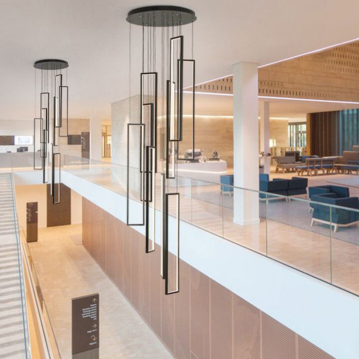 5-Light High-Ceiling Dimmable Cluster Pendant