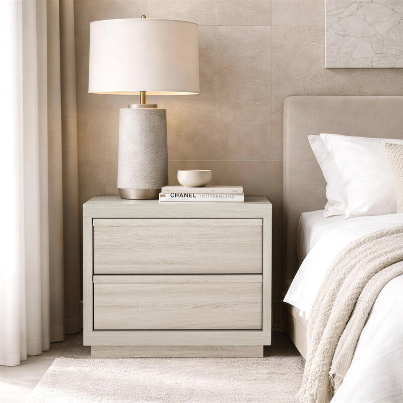 Navis 26" Nightstand in Whitewashed Oak image number 1