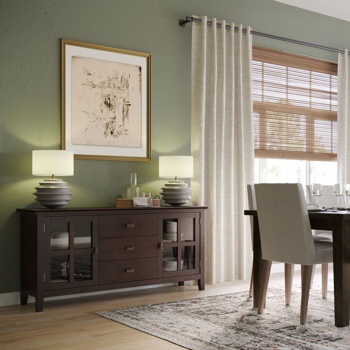Narol Solid Wood Large Sideboard Buffet Cabonet