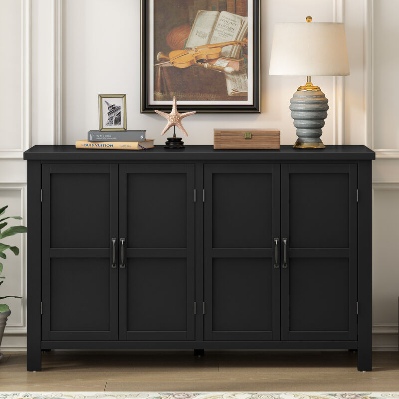 Merax 4-Door Storage Sideboard with Adjustable Shelves