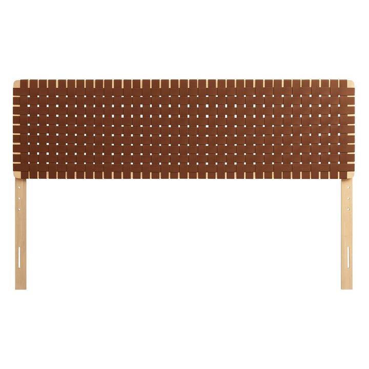 Sparta Weave Vegan Leather King Headboard
