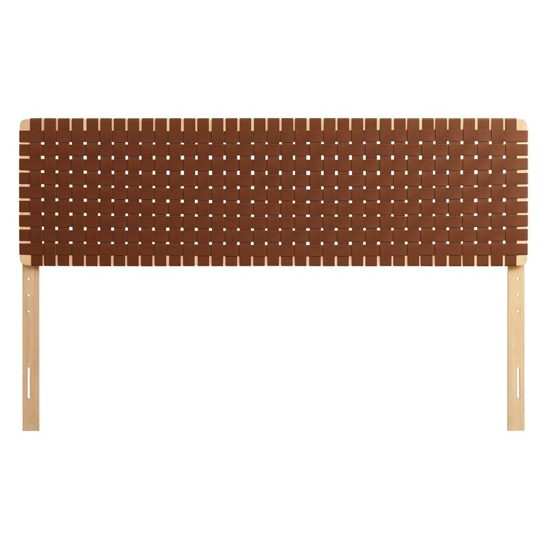 Sparta Weave Vegan Leather King Headboard image number 0