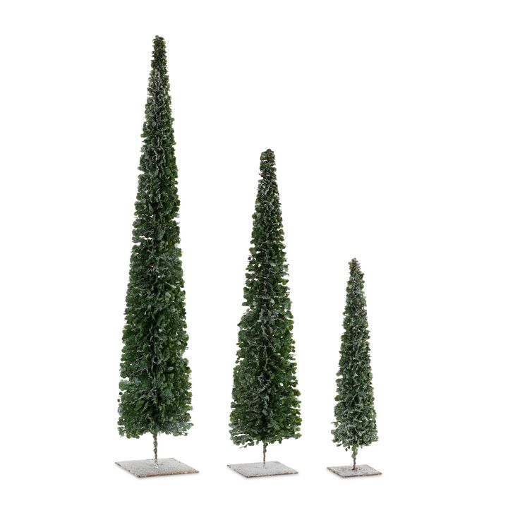 Set of 3 Decorative Trees for Holiday and Seasonal Home Décor