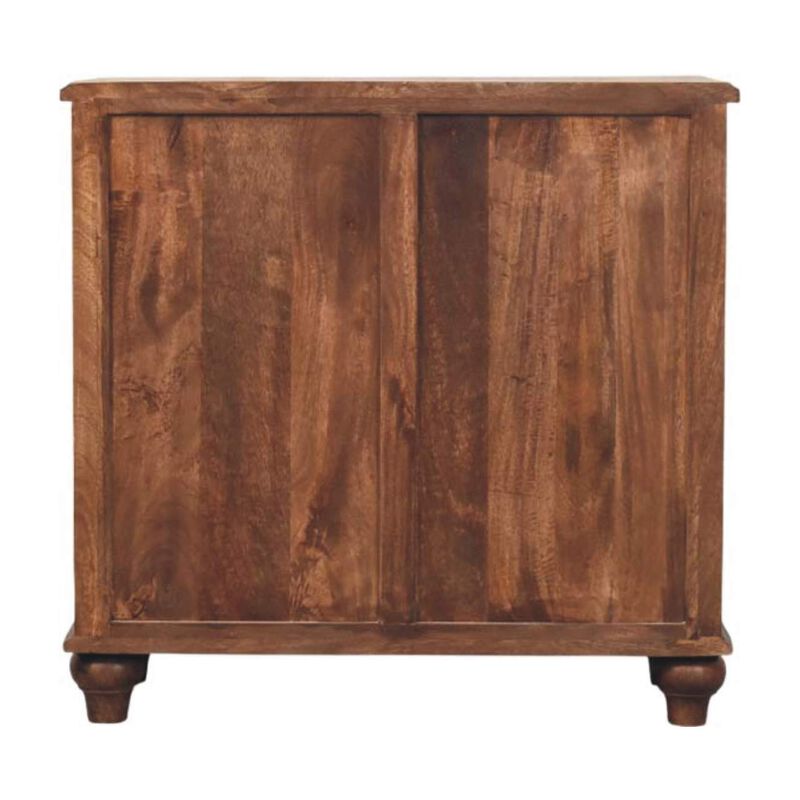 Artisan Furniture Solid Wood Camille Chest,Brown,3-Drawers image number 6