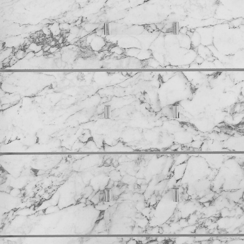 Modern Chest with 5 Drawers Featuring Faux Marble Detailed Front Design